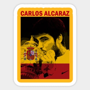 Alcaraz Engraved Spain Flag Sticker